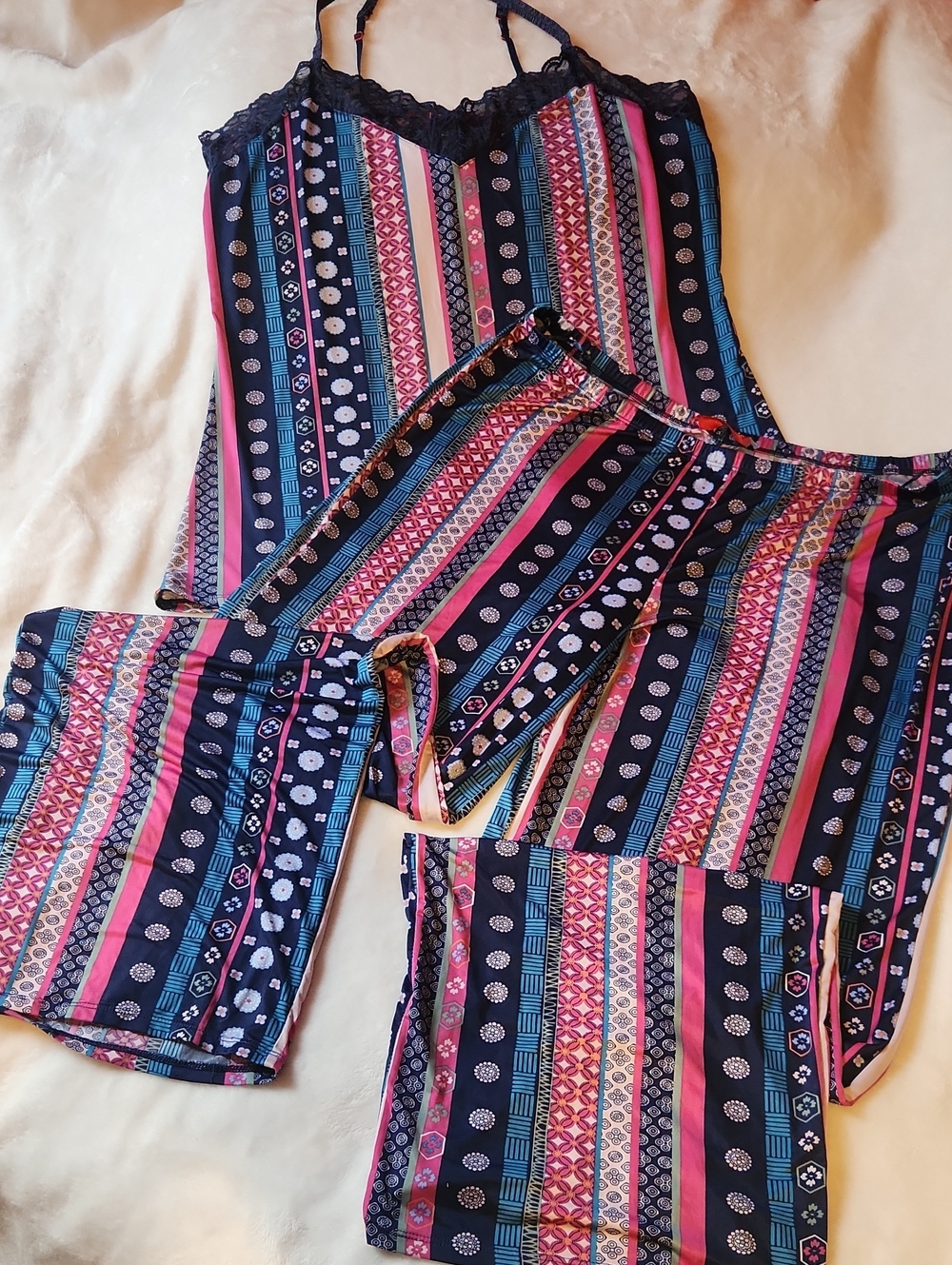 JOSIE, Women's Comfy, Soft, Comfortable, Bogo, Pants And Tank Sleepwear Sz L